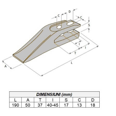 DINTE CUPA MINIEXCAVATOR FUTURA F17-7 - imagine 2